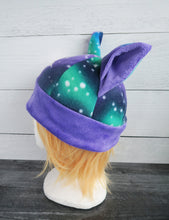 Load image into Gallery viewer, Northern Lights Cat Fleece Hat - Sherpa Hat