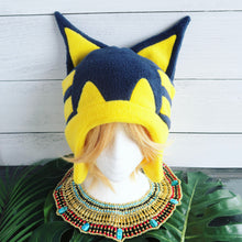 Load image into Gallery viewer, Ankha Animal Crossing cosplay costume Egyptian Cat Fleece Hat New Horizons