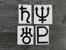 Load image into Gallery viewer, SET of 4 - Outer Planet - Decals/Stickers