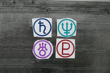 Load image into Gallery viewer, SET of 4 - Outer Planet - Decals/Stickers