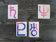 Load image into Gallery viewer, SET of 4 - Outer Planet - Decals/Stickers