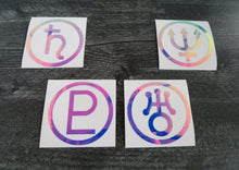 Load image into Gallery viewer, SET of 4 - Outer Planet - Decals/Stickers