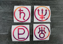 Load image into Gallery viewer, SET of 4 - Outer Planet - Decals/Stickers