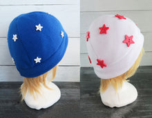 Load image into Gallery viewer, Star Fleece Hat - Plastic Stars
