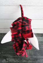 Load image into Gallery viewer, Christmas Plaid Unicorn Fleece Hat