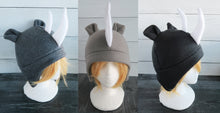 Load image into Gallery viewer, Rhino Hat, Rhinoceros Hat, Horned Hat - Animal Fleece Hat