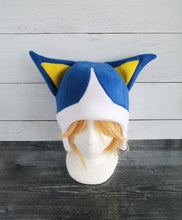 Load image into Gallery viewer, Rover Animal Crossing cosplay costume Cat Fleece Hat New Horizons
