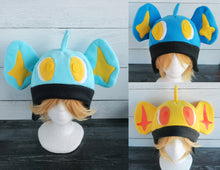 Load image into Gallery viewer, Yellow-Blue Lion Fleece Hat