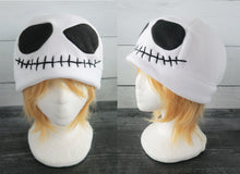 Load image into Gallery viewer, Smiling Skull Fleece Hat