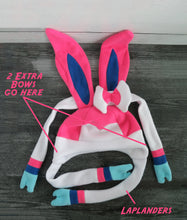Load image into Gallery viewer, Pokemon Sylveon cosplay costume hat Halloween costume Eevee shiny Sylveon