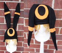 Load image into Gallery viewer, Pokemon Umbreon cosplay costume hat Halloween costume Espeon Eevee shiny Umbreon