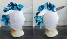 Load image into Gallery viewer, Blue Unicorn Fleece Hat