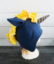 Load image into Gallery viewer, Gold Unicorn Fleece Hat
