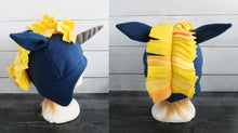 Load image into Gallery viewer, Gold Unicorn Fleece Hat
