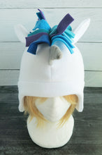 Load image into Gallery viewer, Peacock Unicorn Fleece Hat
