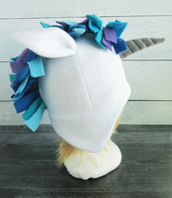 Load image into Gallery viewer, Peacock Unicorn Fleece Hat