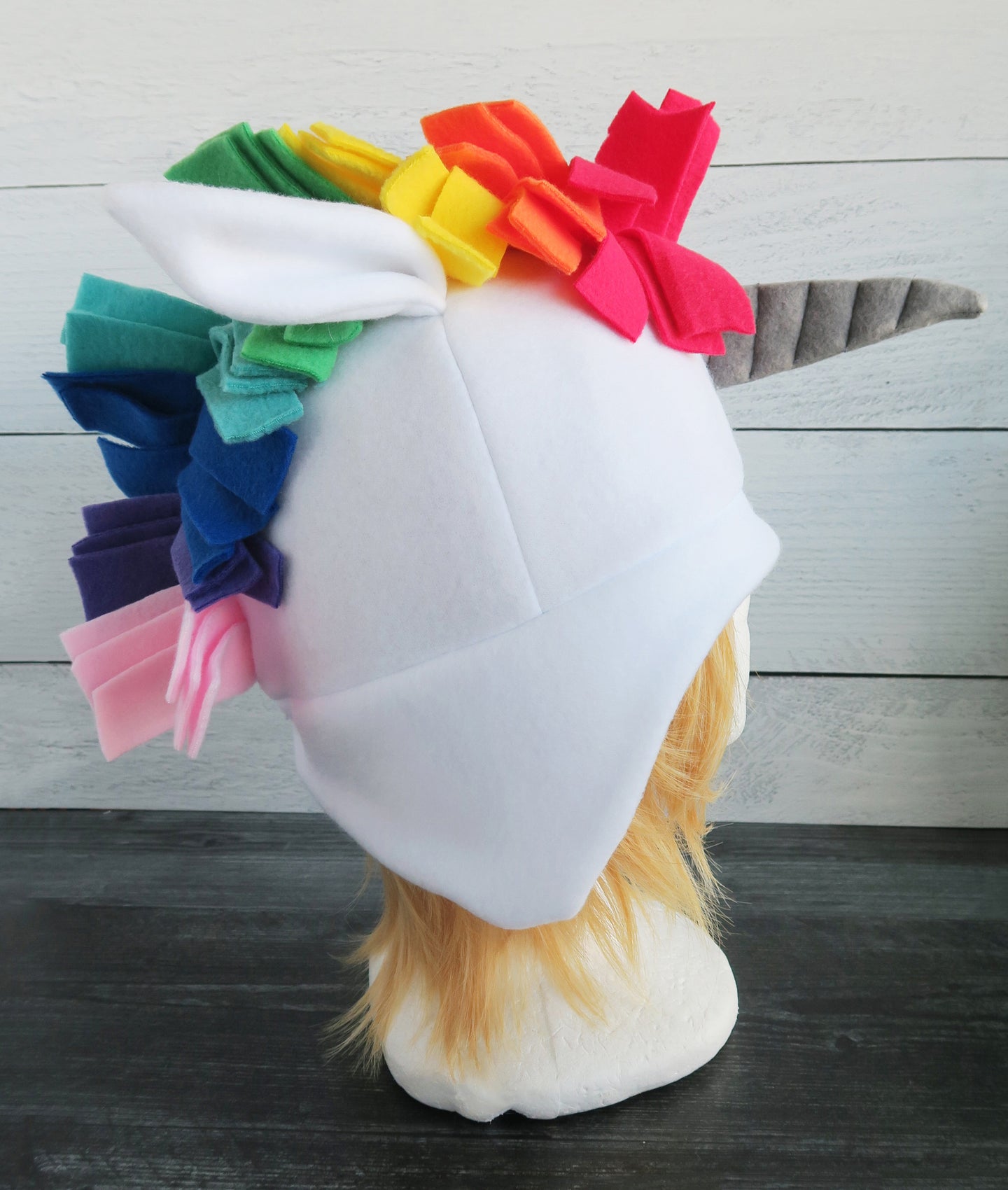 Rainbow Unicorn Fleece Hat