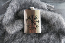 Load image into Gallery viewer, Vegvisir Icelandic Viking Compass Flask