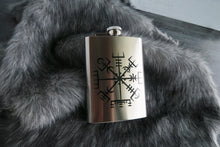 Load image into Gallery viewer, Vegvisir Icelandic Viking Compass Flask