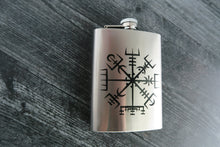 Load image into Gallery viewer, Vegvisir Icelandic Viking Compass Flask