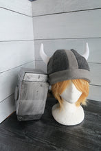 Load image into Gallery viewer, Vikings Helmet Fleece Hat