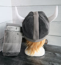 Load image into Gallery viewer, Vikings Helmet Fleece Hat
