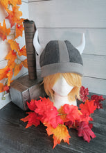 Load image into Gallery viewer, Vikings Helmet Fleece Hat