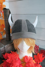 Load image into Gallery viewer, Vikings Helmet Fleece Hat