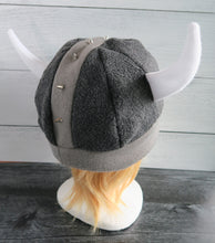 Load image into Gallery viewer, Vikings Helmet Fleece Hat