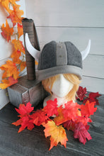 Load image into Gallery viewer, Vikings Helmet Fleece Hat