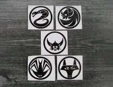 Load image into Gallery viewer, SET of 5 - Warlords Armor - Decals/Stickers