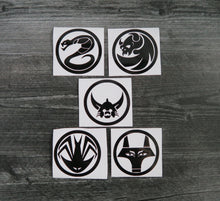 Load image into Gallery viewer, SET of 5 - Warlords Armor - Decals/Stickers
