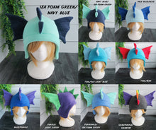 Load image into Gallery viewer, Sea Serpent Hat - Water Dragon Hat - Kelp Dragon Fleece Hat