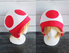 Load image into Gallery viewer, Mushroom and Toad Fleece Hat