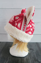 Load image into Gallery viewer, Christmas Star Cat Fleece Hat - Sherpa Hat
