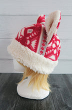 Load image into Gallery viewer, Christmas Star Cat Fleece Hat - Sherpa Hat
