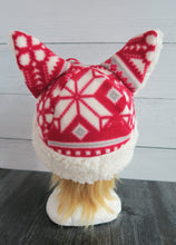 Load image into Gallery viewer, Christmas Star Cat Fleece Hat - Sherpa Hat