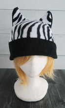 Load image into Gallery viewer, Zebra Fleece Hat