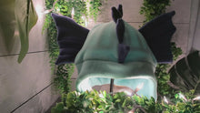Load and play video in Gallery viewer, Sea Serpent Hat - Water Dragon Hat - Kelp Dragon Fleece Hat
