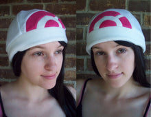 Load image into Gallery viewer, Pokemon Dawn trainer cosplay costume hat Halloween costume Pokemon Diamond and Pearl