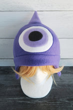 Load image into Gallery viewer, One Horned Monster Hat - One Eye Monster Horns Fleece Hat
