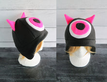Load image into Gallery viewer, Two Horned Monster Hat - One Eye Monster Horns Fleece Hat
