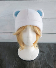 Load image into Gallery viewer, Blue Ear Polar Bear Fleece Hat
