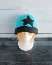 Load image into Gallery viewer, Black Star/Tsubaki Fleece Hat
