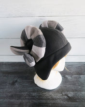 Load image into Gallery viewer, Custom Sheep Tri-Color Horns - Fleece Hat
