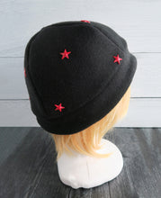 Load image into Gallery viewer, Star Fleece Hat - Metal Stars
