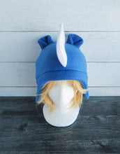 Load image into Gallery viewer, Rhino Hat, Rhinoceros Hat, Horned Hat - Animal Fleece Hat
