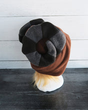 Load image into Gallery viewer, Custom Sheep Two-Toned Horns - Fleece Hat

