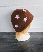 Load image into Gallery viewer, Star Fleece Hat - Felt Stars
