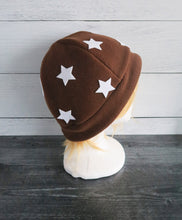 Load image into Gallery viewer, Star Fleece Hat - Felt Stars
